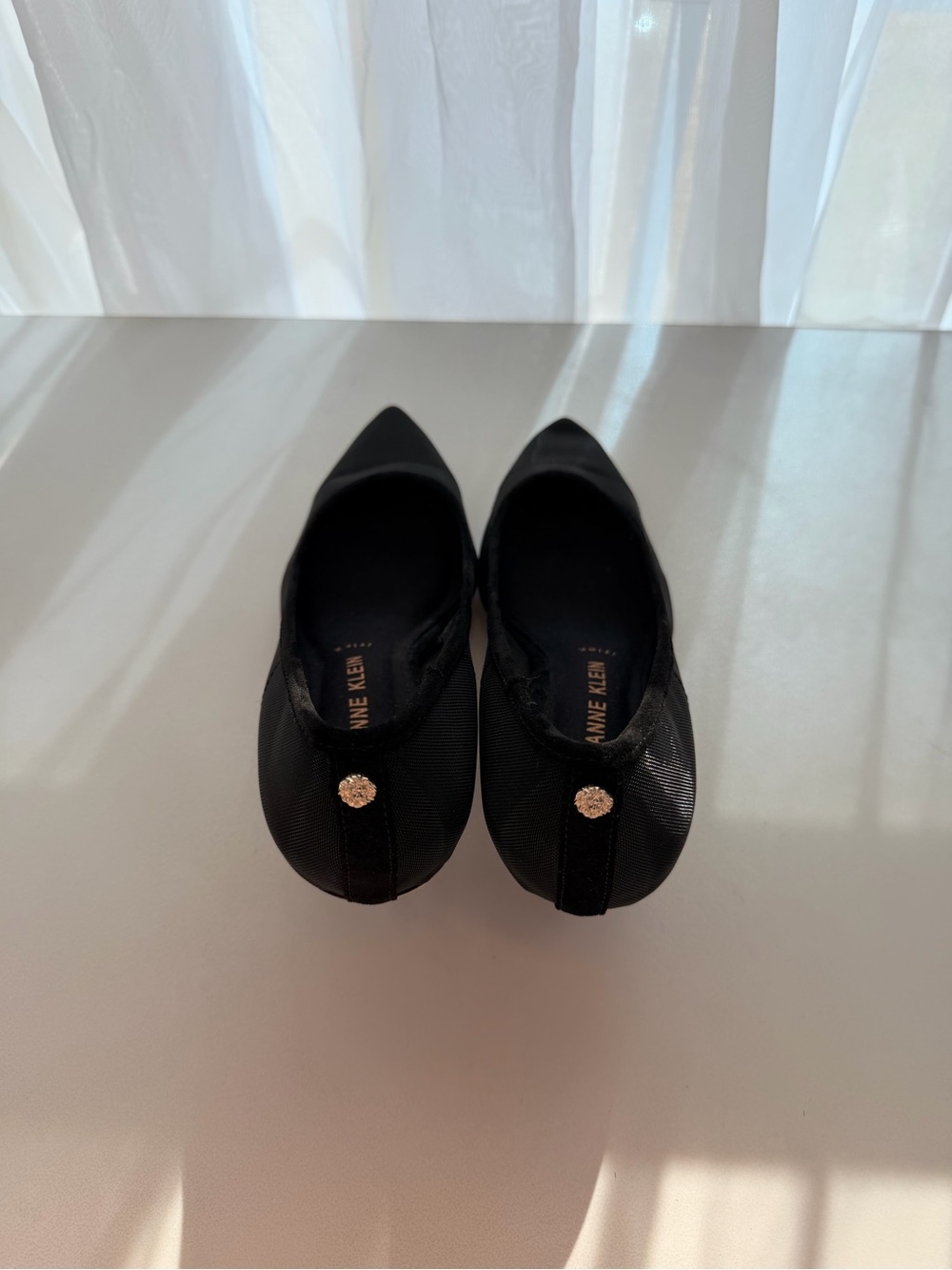 Anne Klein Black Pointed-Toe Women's Heels - Picture 5 of 6